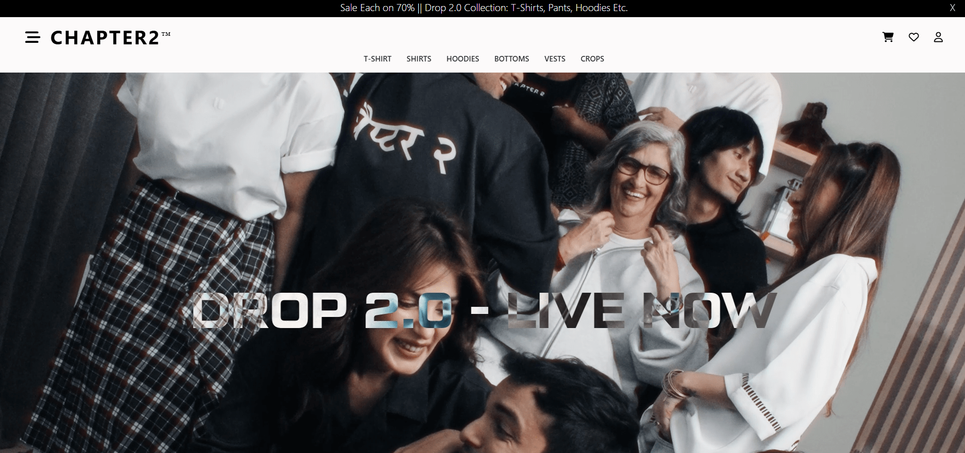 Chapter-2Dril fashion brand landing page